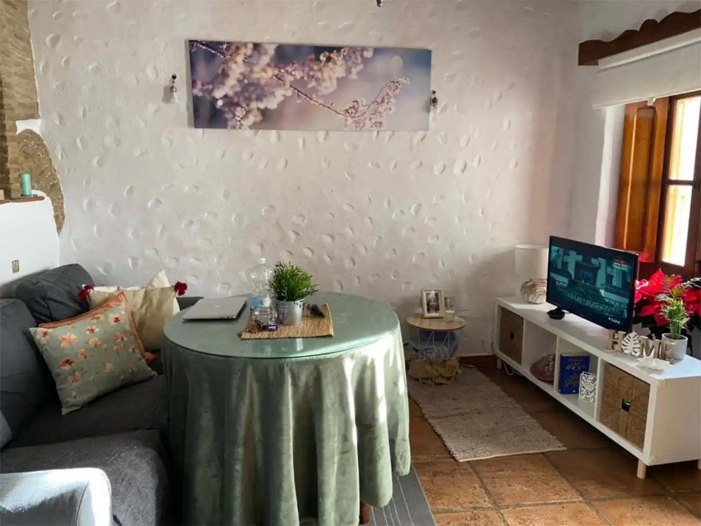 Sala de estar de Casa adosada en venta en Montejaque con Terraza, Amueblado y Horno