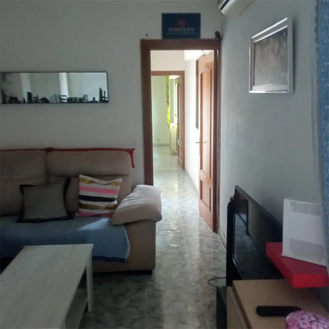 Sala de estar de Ático para compartir en Madrid con Calefacción y Terraza
