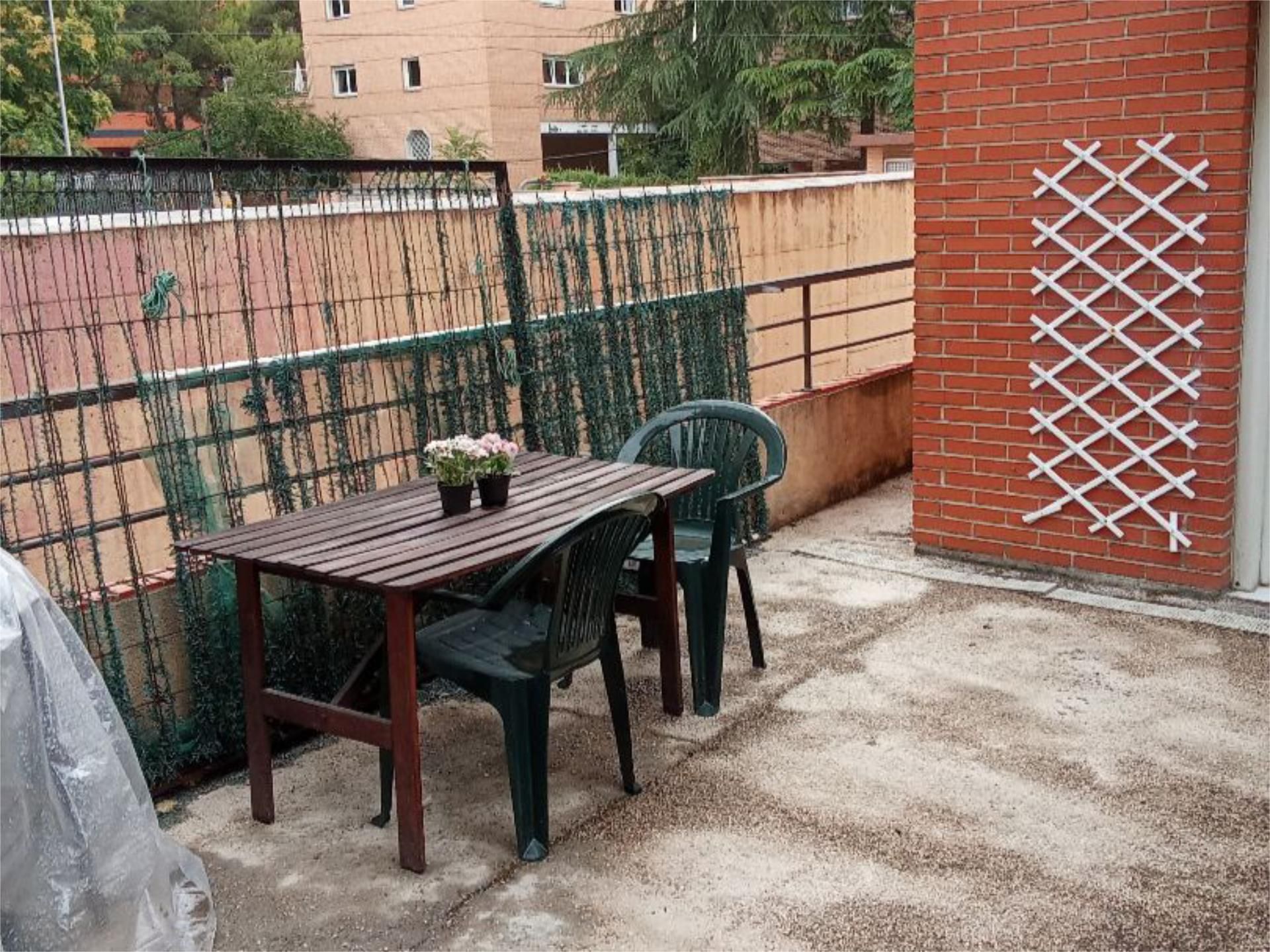 Terrassa de Apartament de lloguer en  Madrid Capital amb Calefacció i Jardí privat