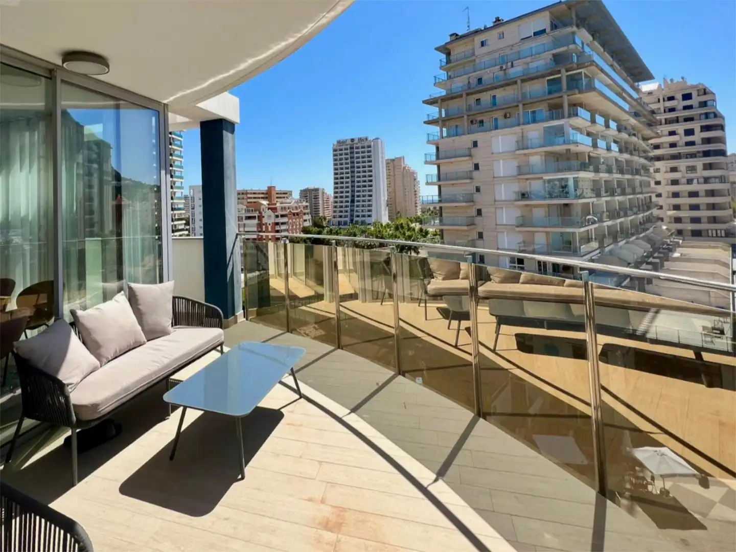 Terraza de Apartamento en venta en Calpe / Calp con Aire acondicionado, Calefacción y Terraza