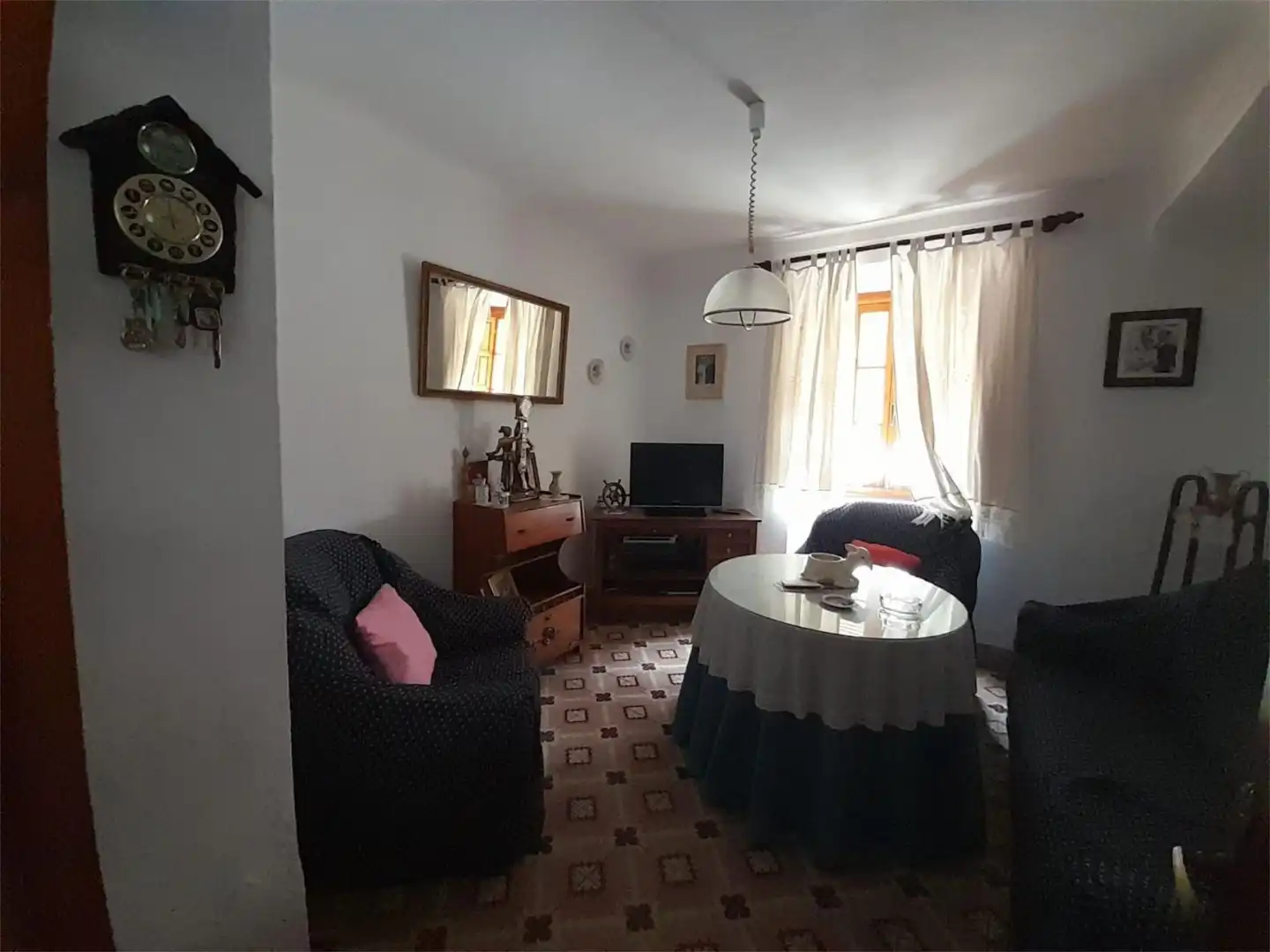 Sala d'estar de Casa adosada en venda en Villanueva del Rosario amb Terrassa i Balcó