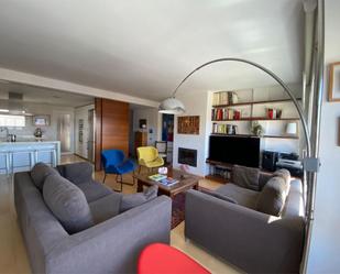 Living room of Attic for sale in Girona Capital  with Air Conditioner and Terrace