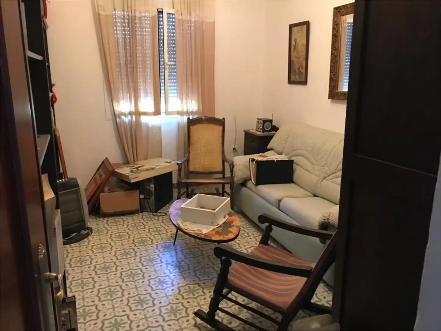 Pis en venda a Calle Almeria, 45, Aznalcázar Sala d'estar de Pis en venda en Aznalcázar amb Aire condicionat, Jardí privat i Terrassa