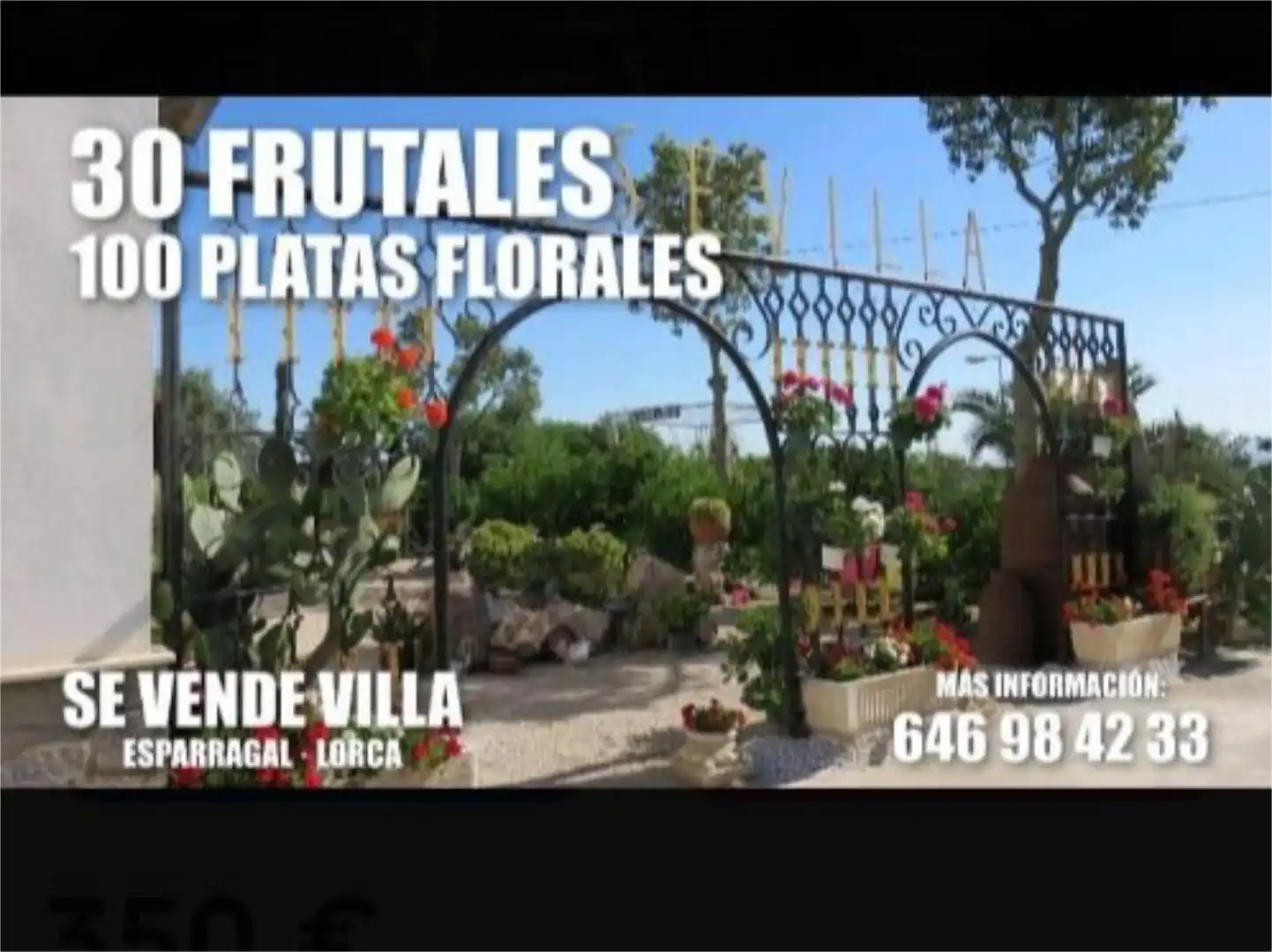 Country homes for sale in Diseminado Esparragal, 346, Puerto Lumbreras Garden of Country homes for sale in Puerto Lumbreras with Terrace and Balcony