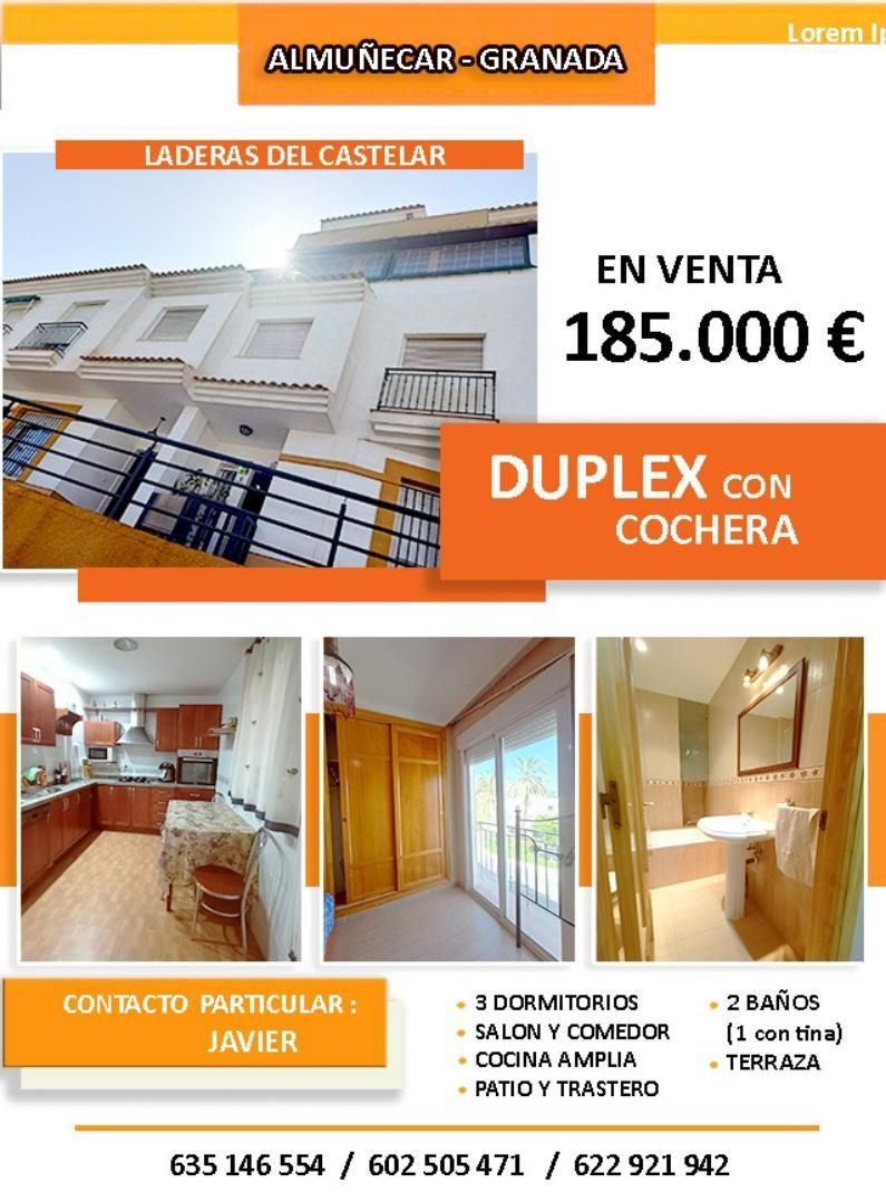 Exterior view of Flat for sale in Almuñécar  with Air Conditioner, Heating and Parquet flooring