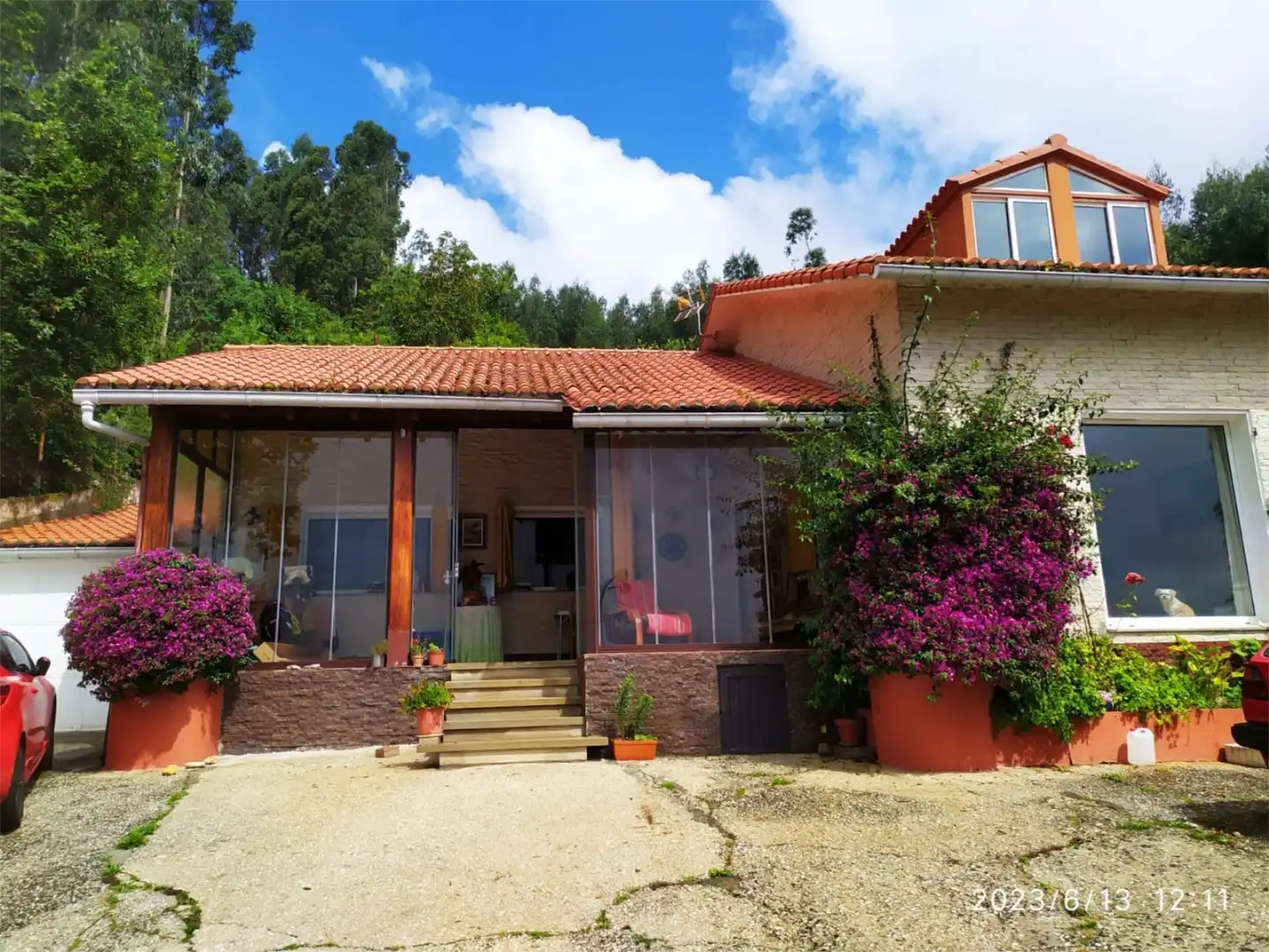 Vista exterior de Casa o xalet en venda en Ferrol amb Calefacció, Jardí privat i Terrassa