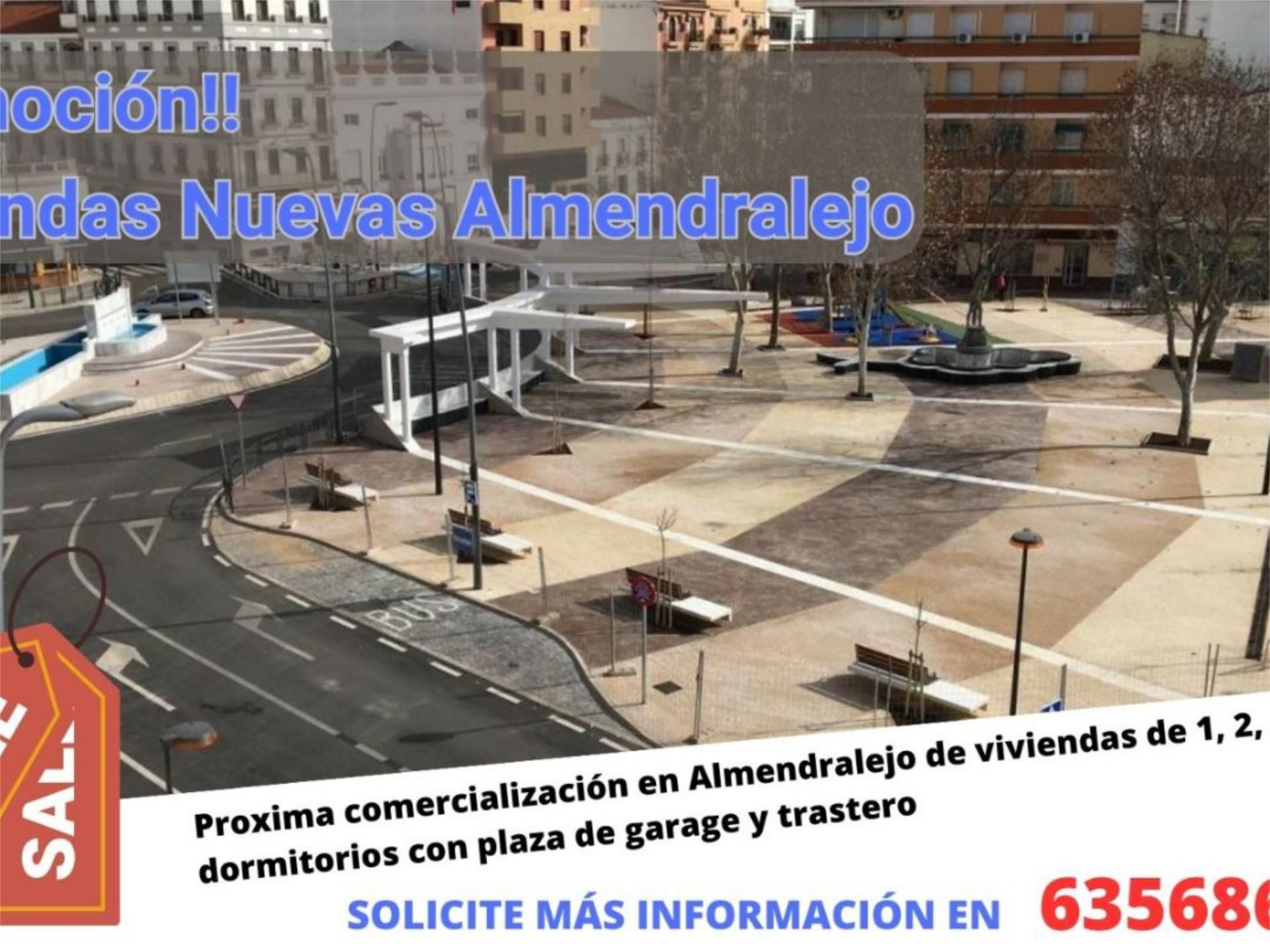 Vista exterior de Pis en venda en Almendralejo amb Jardí privat, Parquet i Traster