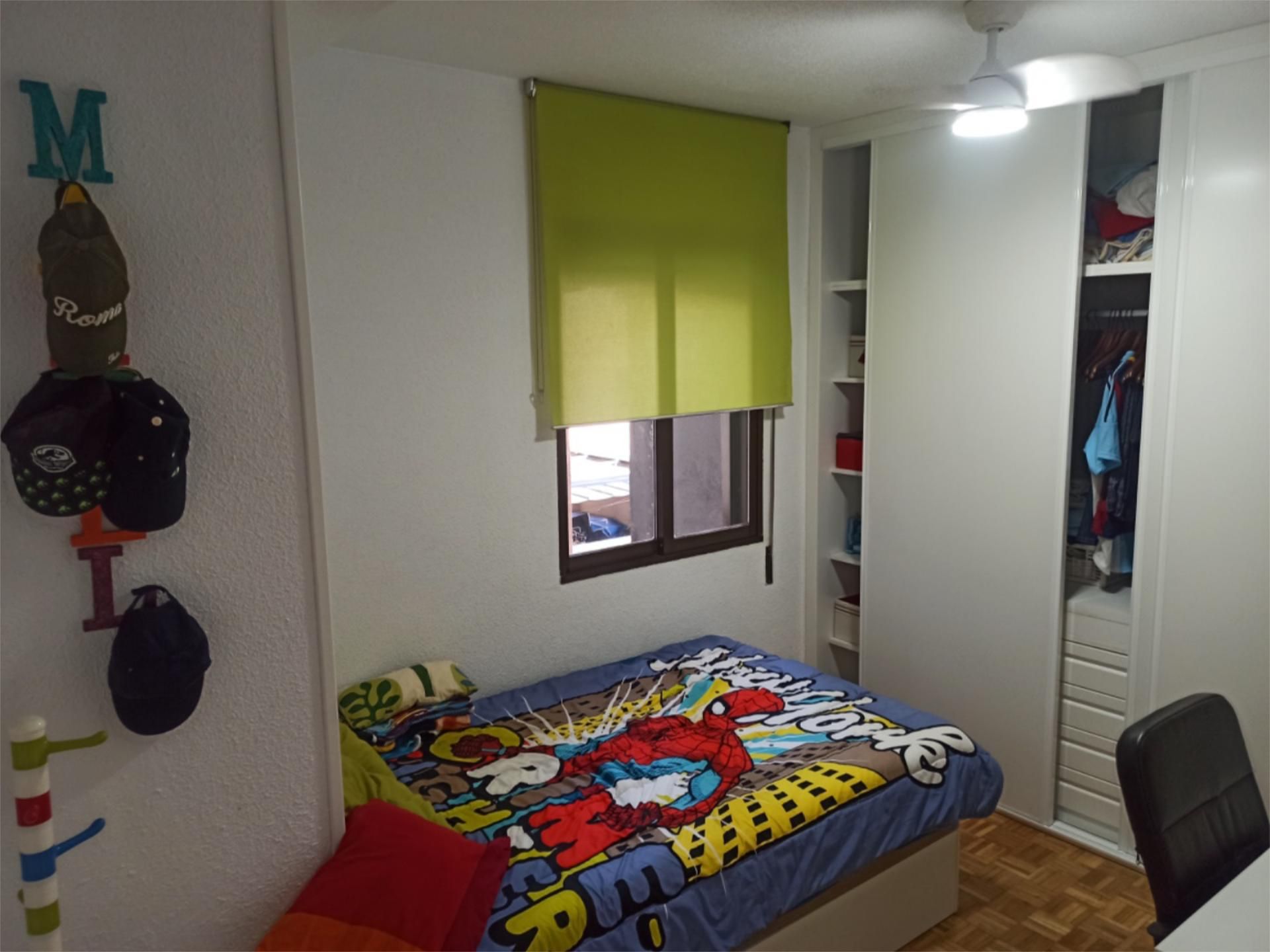 Bedroom of Flat to share in  Madrid Capital  with Air Conditioner, Heating and Parquet flooring