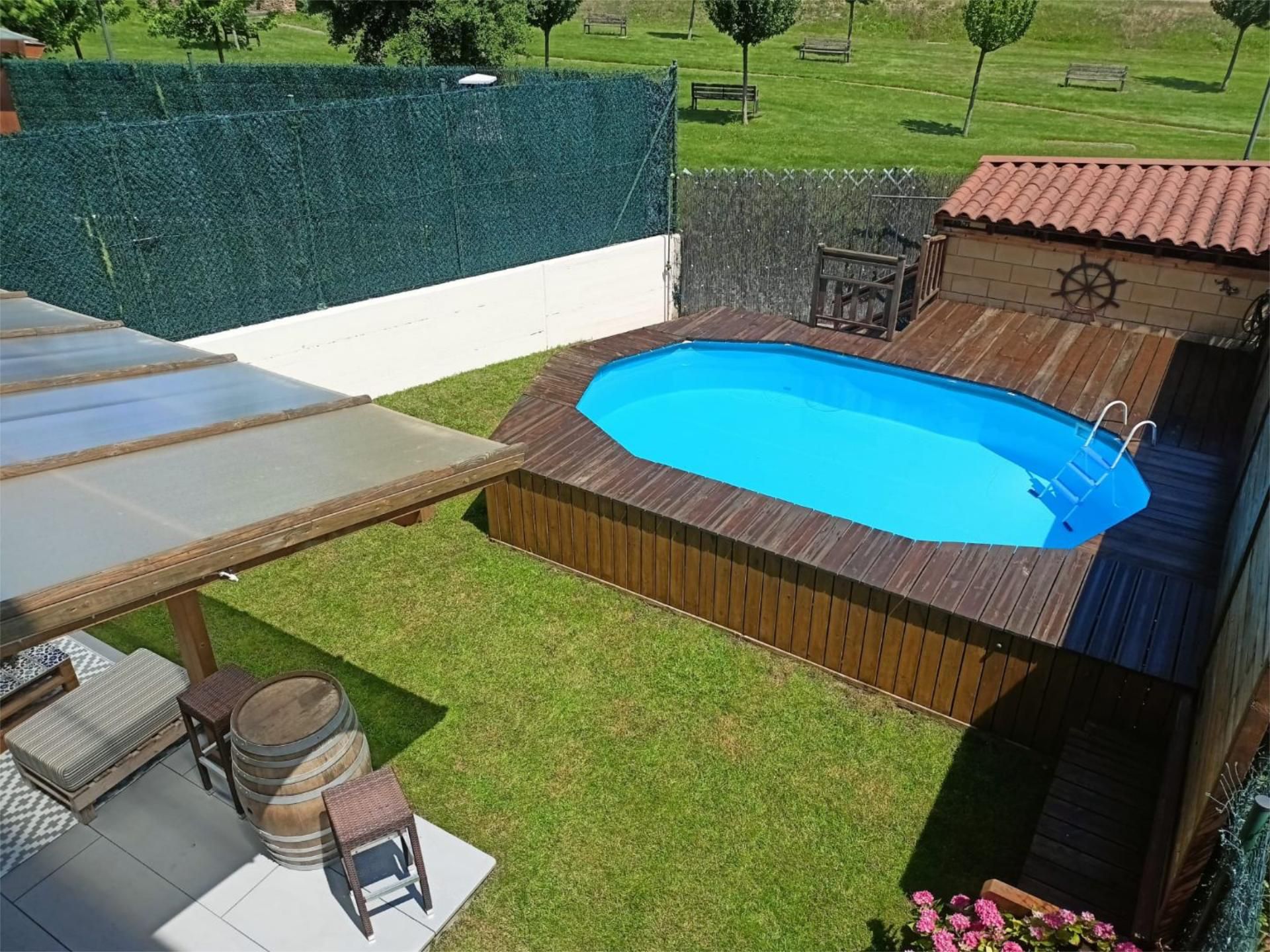 Swimming pool of Flat for sale in Beriáin  with Heating, Private garden and Parquet flooring