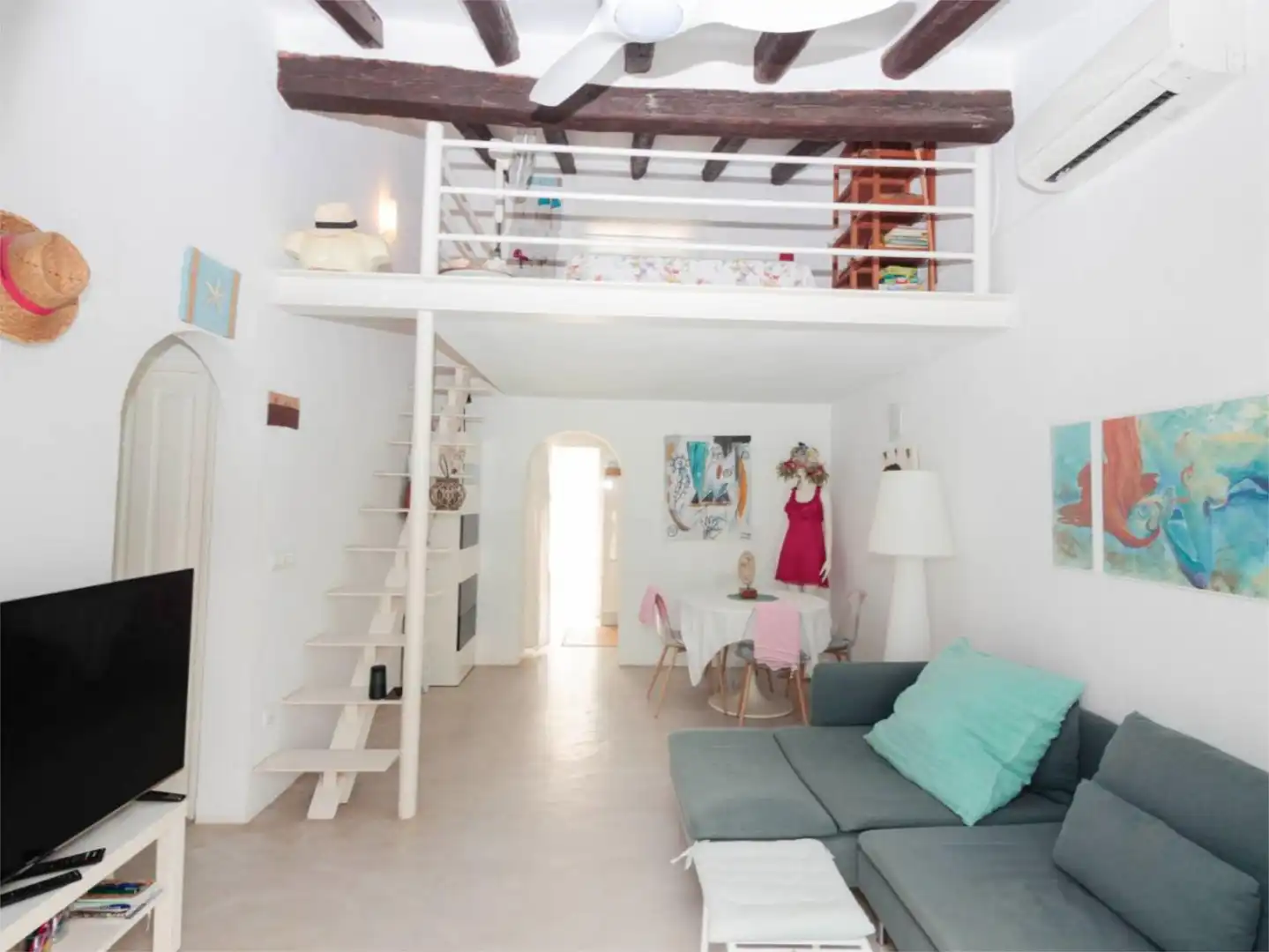 Habitación de Casa adosada de alquiler en Els Poblets con Aire acondicionado, Calefacción y Terraza