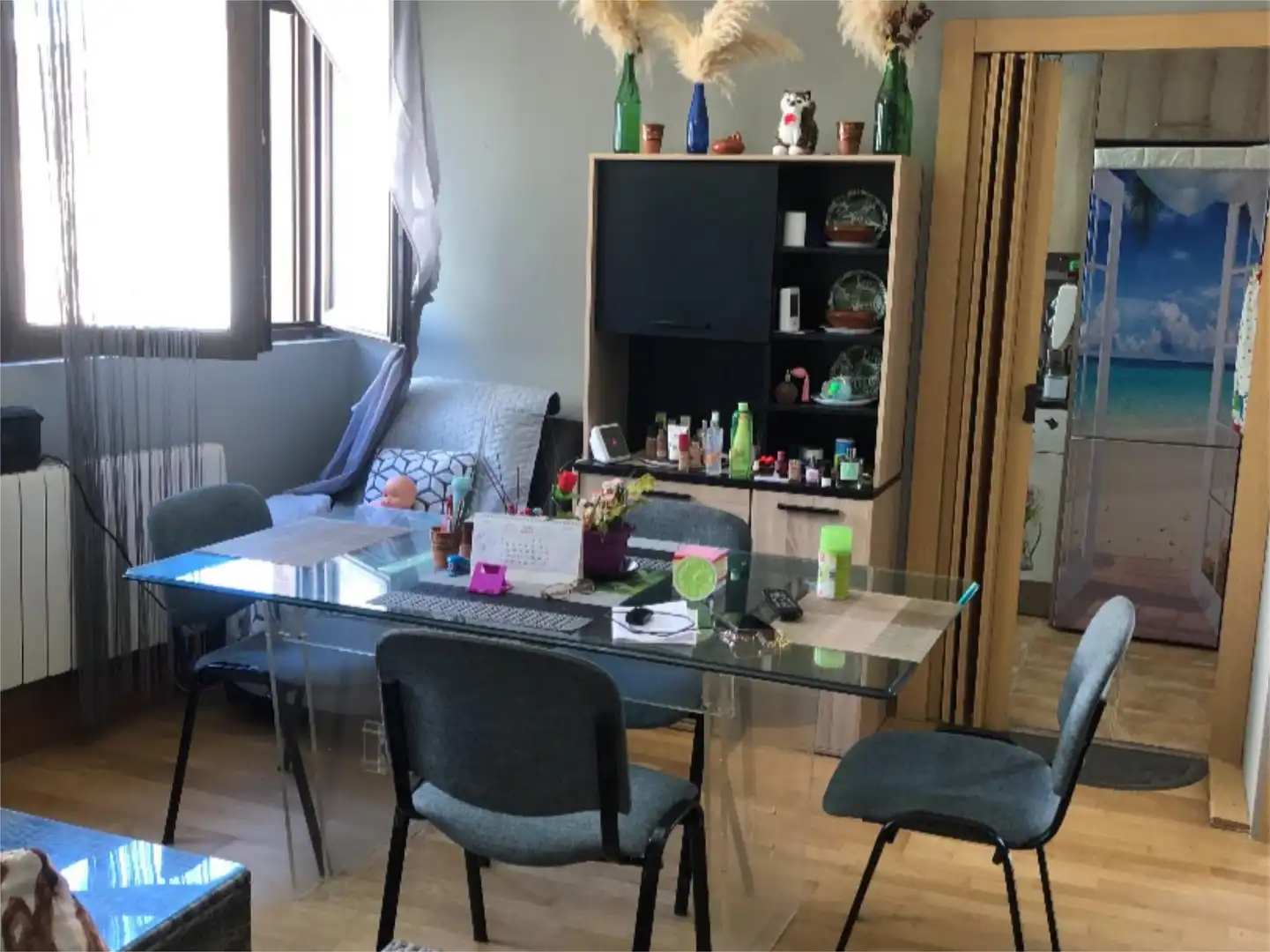Comedor de Piso en venta en Saldaña de Burgos con Calefacción, Parquet y Amueblado