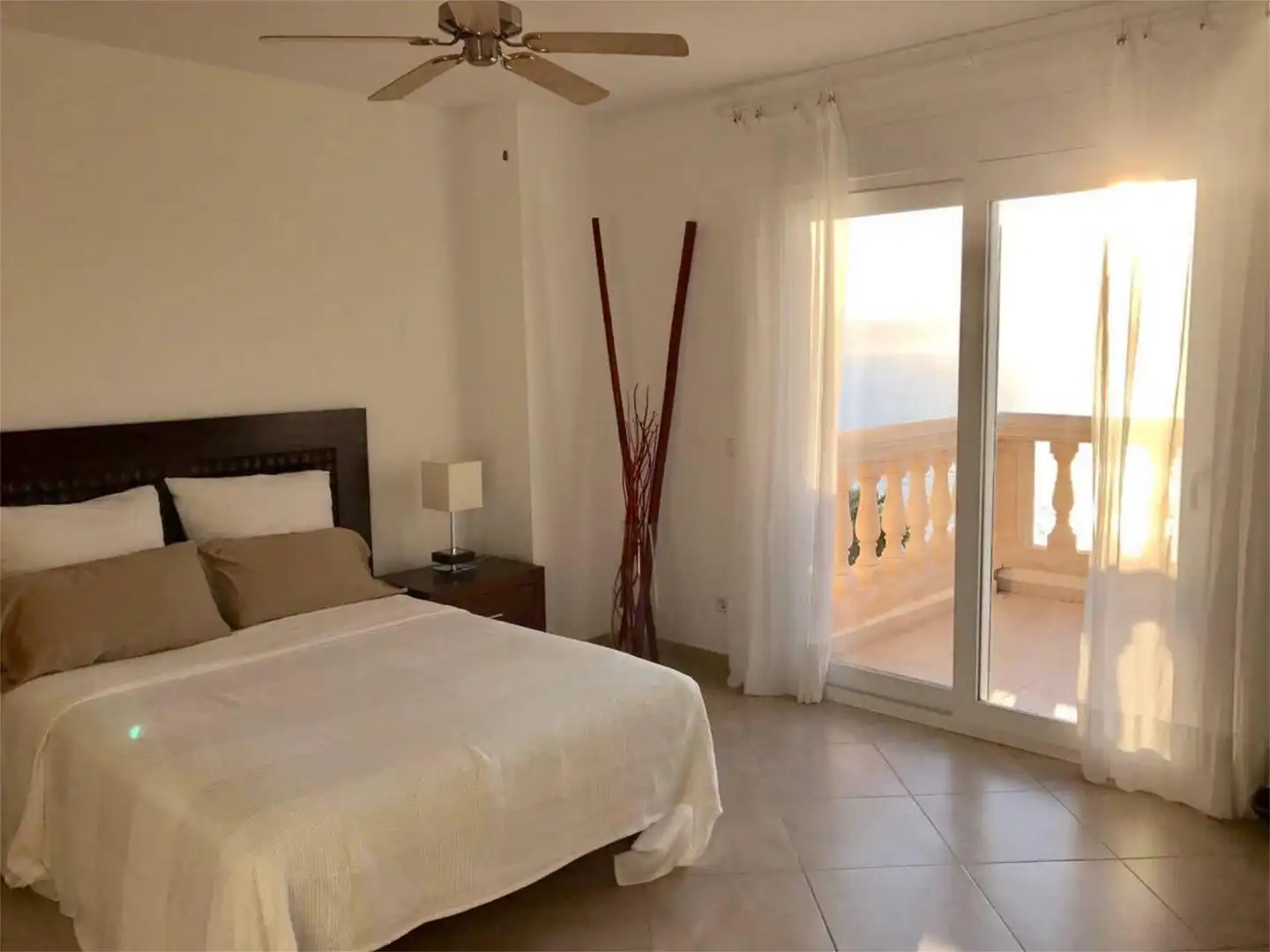 Schlafzimmer von Wohnung zur Miete in Llucmajor mit Klimaanlage, Heizung und Privatgarten