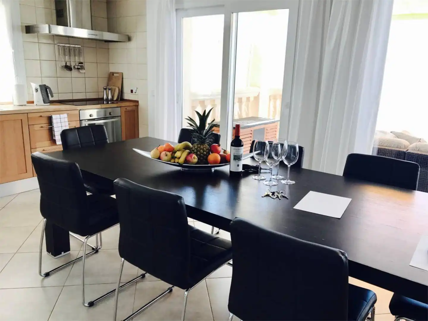 Esszimmer von Wohnung zur Miete in Llucmajor mit Klimaanlage, Heizung und Privatgarten