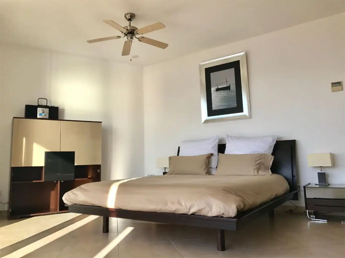 Schlafzimmer von Wohnung zur Miete in Llucmajor mit Klimaanlage, Heizung und Privatgarten
