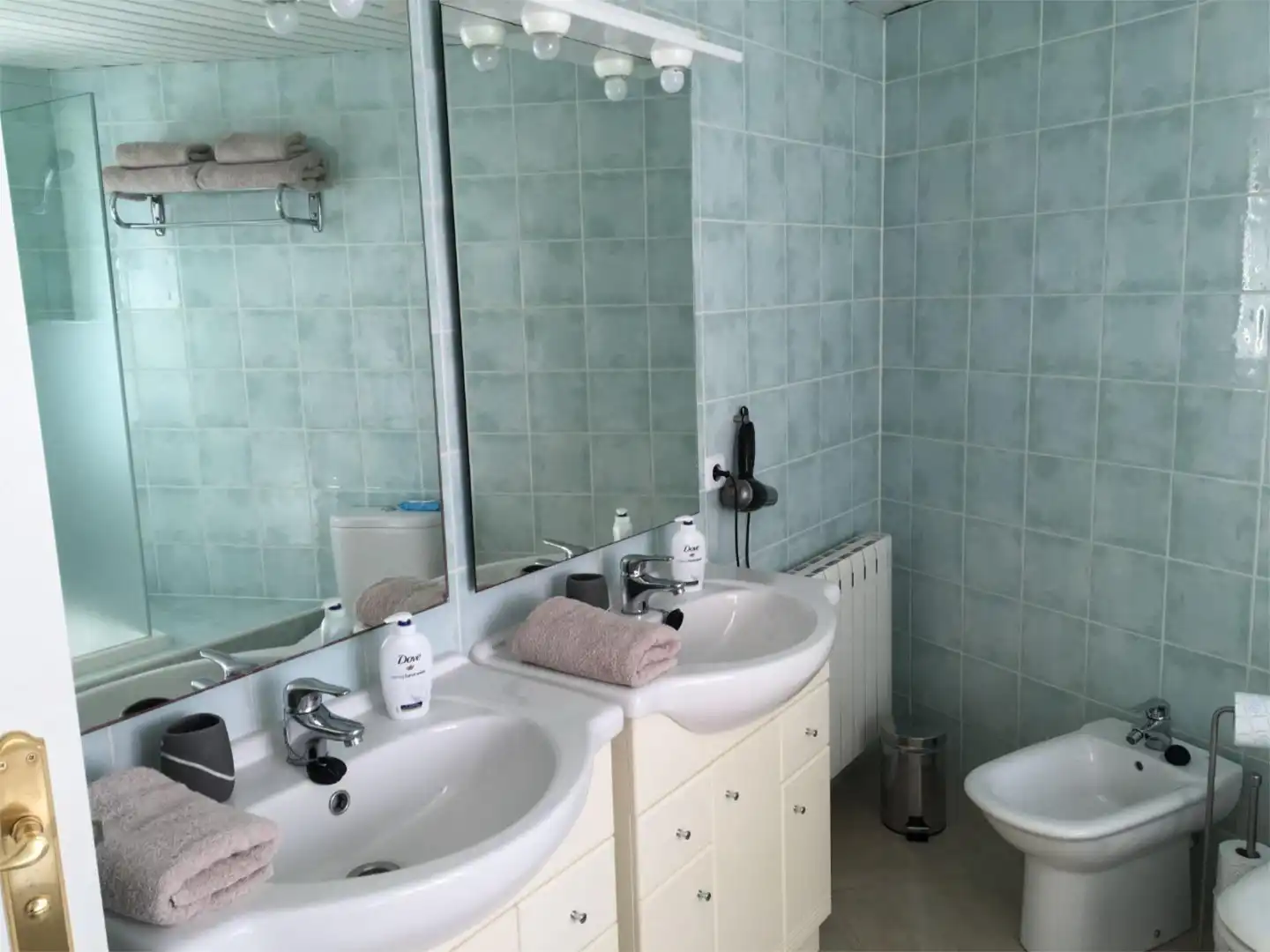 Badezimmer von Wohnung zur Miete in Llucmajor mit Klimaanlage, Heizung und Privatgarten