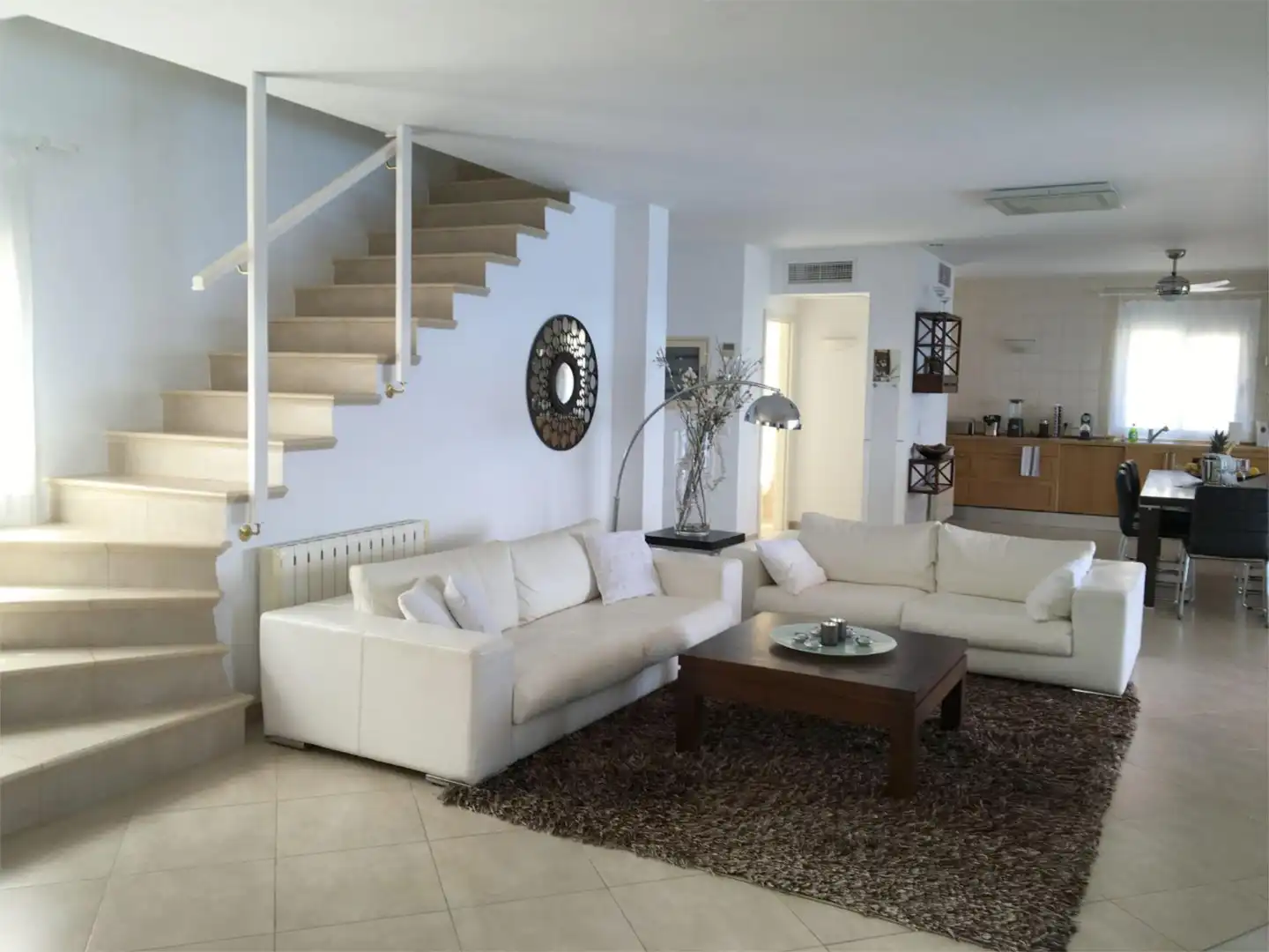 Wohnzimmer von Wohnung zur Miete in Llucmajor mit Klimaanlage, Heizung und Privatgarten