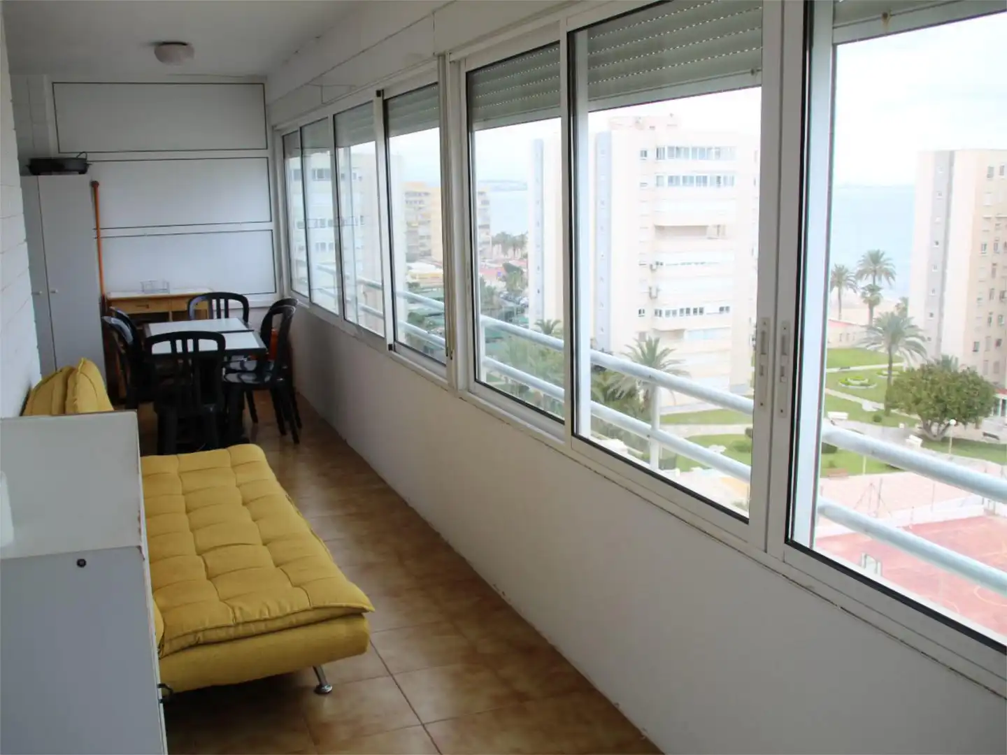 Schlafzimmer von Wohnung zur Miete in Alicante / Alacant mit Privatgarten, Terrasse und Schwimmbad