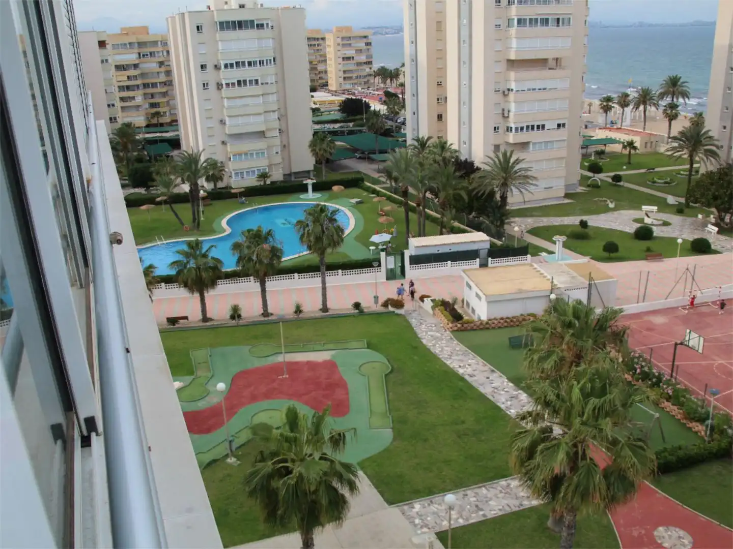 Schlafzimmer von Wohnung zur Miete in Alicante / Alacant mit Privatgarten, Terrasse und Schwimmbad