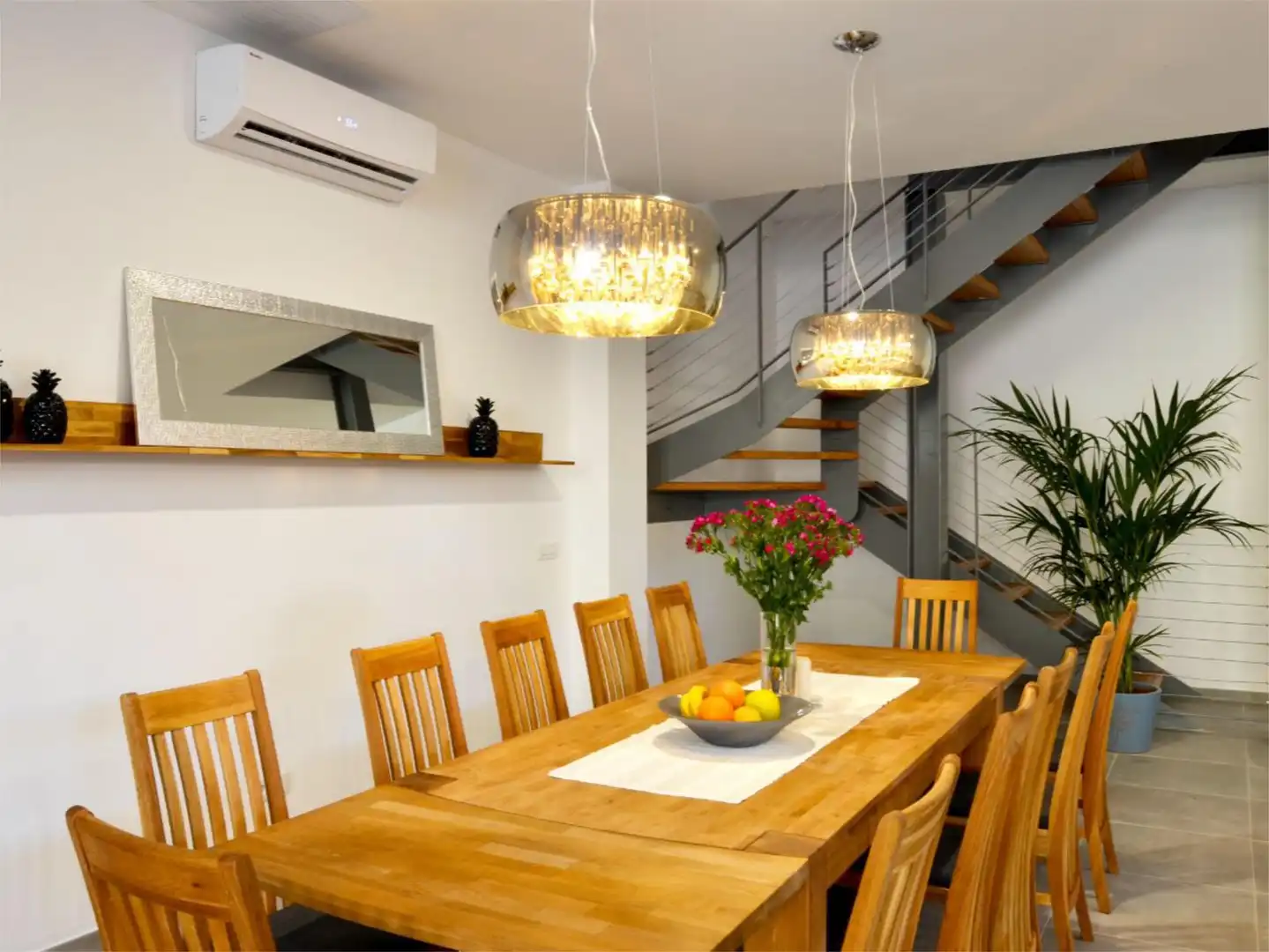 Dining room of Houses for sale in San Bartolomé de Tirajana  with Air Conditioner, Terrace and Swimming Pool