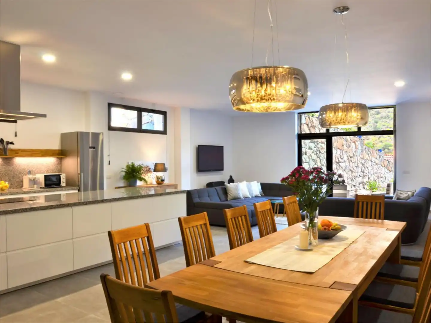 Dining room of Houses for sale in San Bartolomé de Tirajana  with Air Conditioner, Terrace and Swimming Pool