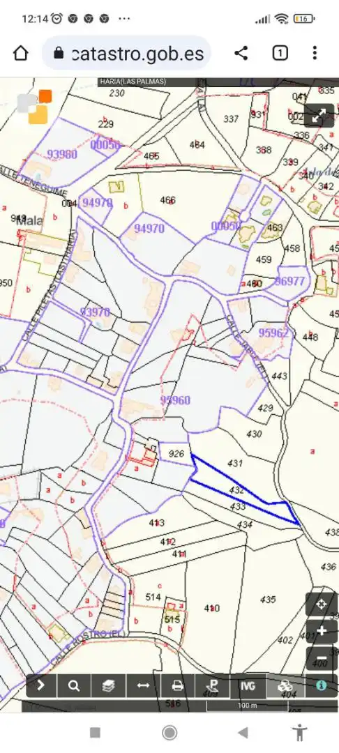 Terreno en venta en Calle el Cercado, Mala Terreno en venta en Haría
