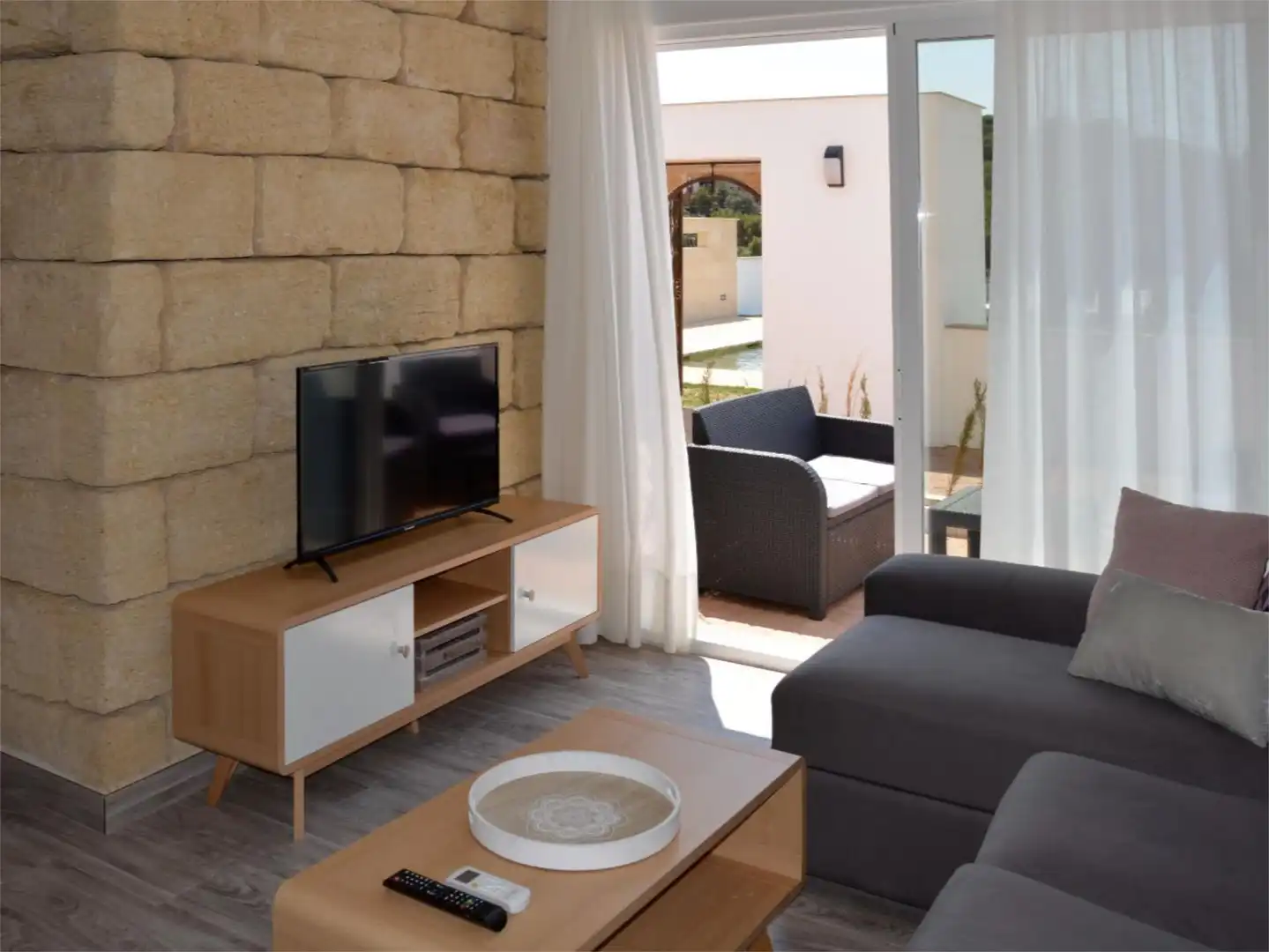 Flat for rent in Carretera Obejo, 76, El Brillante -El Naranjo - El Tablero Living room of Flat for rent in Córdoba with Air Conditioner, Heating and Private garden