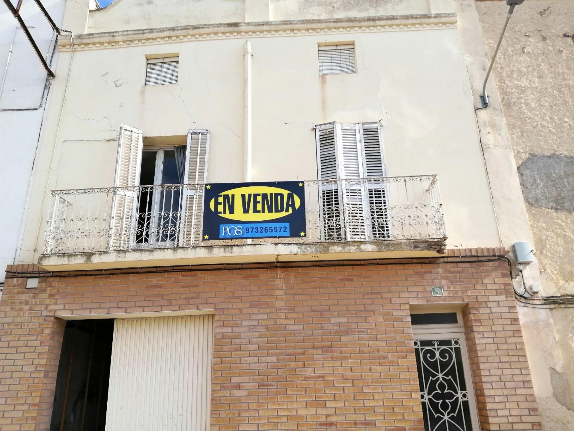 Exterior view of Single-family semi-detached for sale in Almacelles  with Balcony