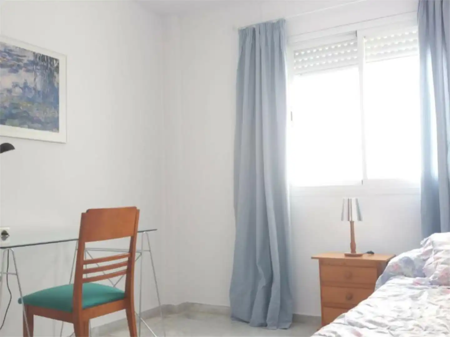Wohnung zur Miete in Calle Martínez Maldonado, 32, Los Castillejos - La Trinidad Schlafzimmer von Wohnung zur Miete in Málaga Capital mit Klimaanlage und Balkon