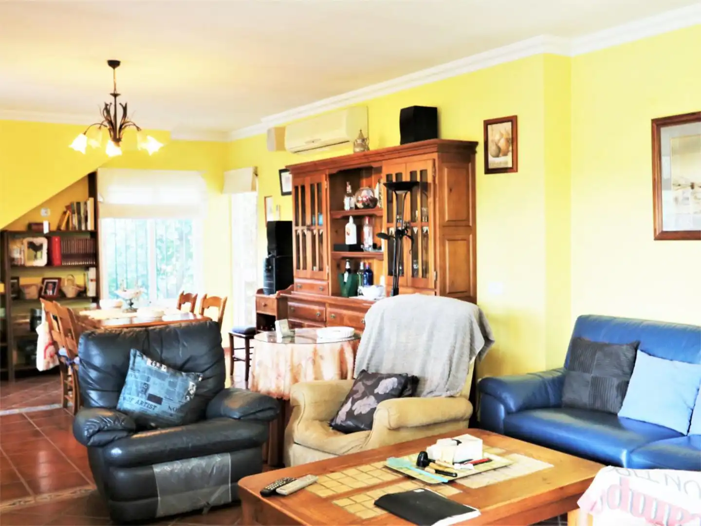 Finca rústica en venta en Urbanización el Hornillo, 5, Campo de Mijas Sala de estar de Finca rústica en venta en Mijas con Aire acondicionado, Terraza y Piscina