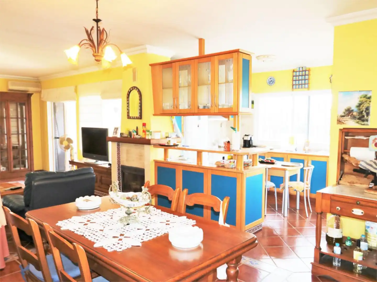 Finca rústica en venta en Urbanización el Hornillo, 5, Campo de Mijas Comedor de Finca rústica en venta en Mijas con Aire acondicionado, Terraza y Piscina