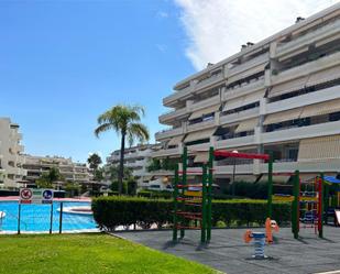 Exterior view of Flat for sale in Marbella  with Air Conditioner, Terrace and Swimming Pool