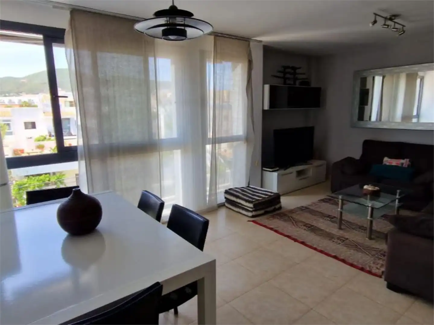 Wohnzimmer von Dachboden zum Verkauf in Eivissa mit Klimaanlage und Balkon