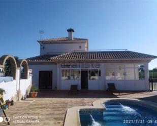 Exterior view of House or chalet for sale in Mula  with Terrace, Swimming Pool and Balcony