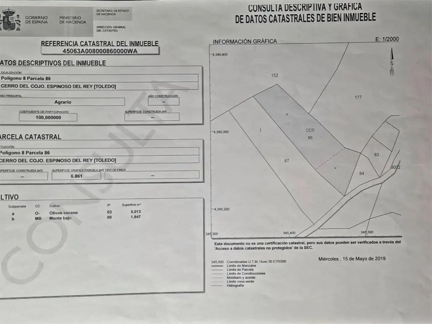 Terreno en venta en Camino de las Gargantas, 10, Espinoso del Rey Terreno en venta en Espinoso del Rey