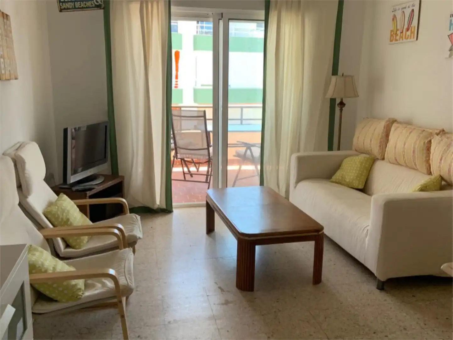 Wohnung zur Miete in Calle Piedras Gordas, 16, Virgen del Mar Wohnzimmer von Wohnung zur Miete in Rota mit Terrasse, Möbliert und Gemeinschaftsparkplatz