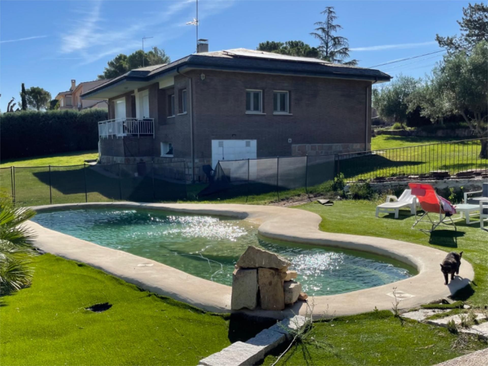 Swimming pool of House or chalet for sale in San Agustín del Guadalix  with Air Conditioner, Terrace and Swimming Pool