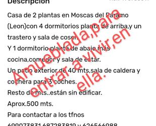 Casa adosada en venda en Roperuelos del Páramo amb Calefacció, Traster i Forn