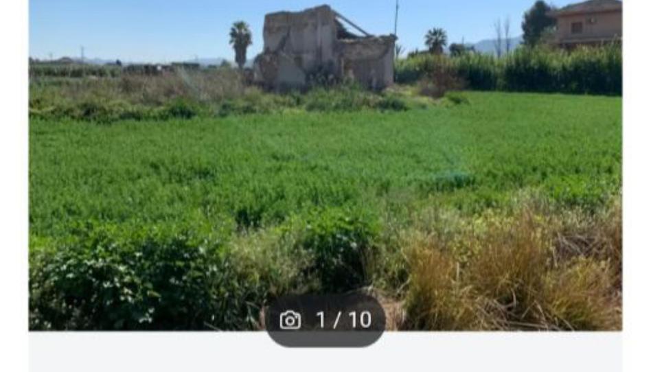 Foto 1 de Urbanitzable en venda a Carril Navarros del Rio, 27, Llano de Brujas, Murcia