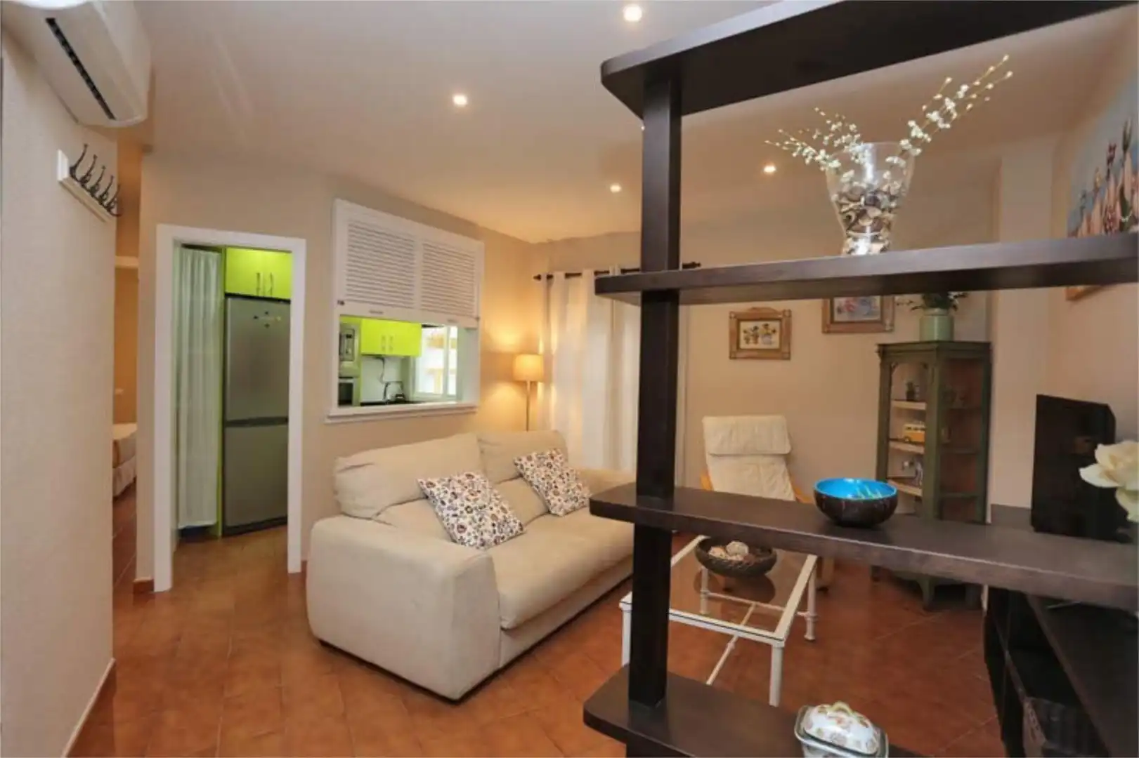Sala d'estar de Apartament de lloguer en Conil de la Frontera amb Aire condicionat, Calefacció i Terrassa