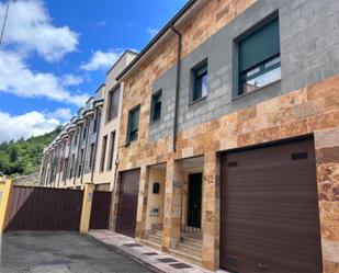 Vista exterior de Casa o xalet en venda en Mieres (Asturias) amb Calefacció, Jardí privat i Parquet