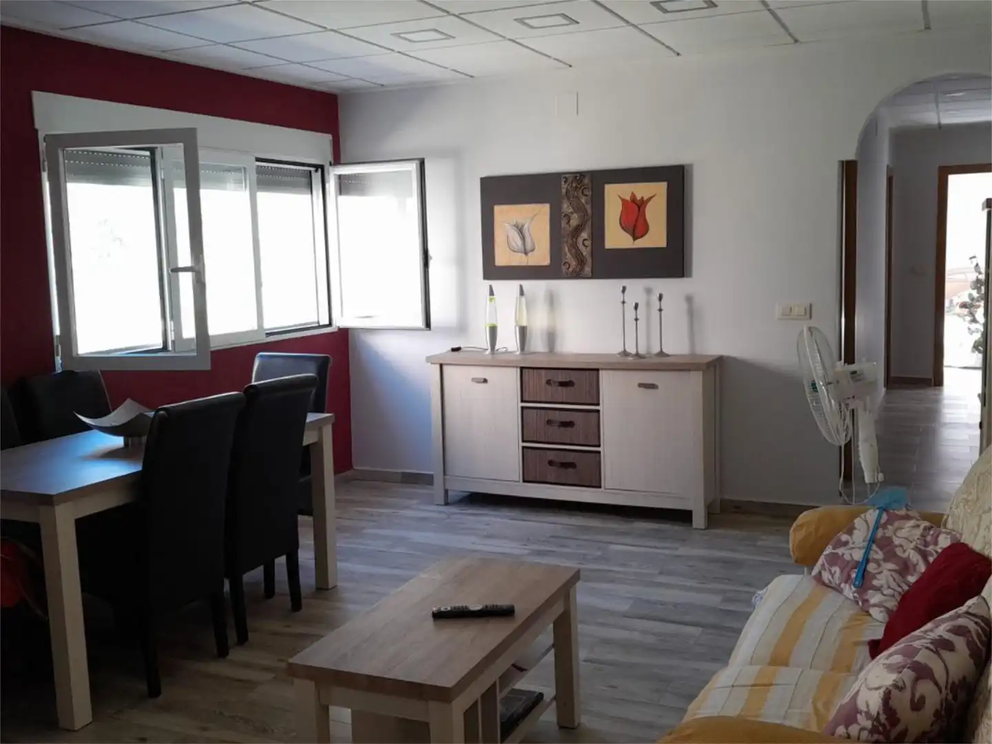 Living room of Flat for rent in Yeste  with Furnished