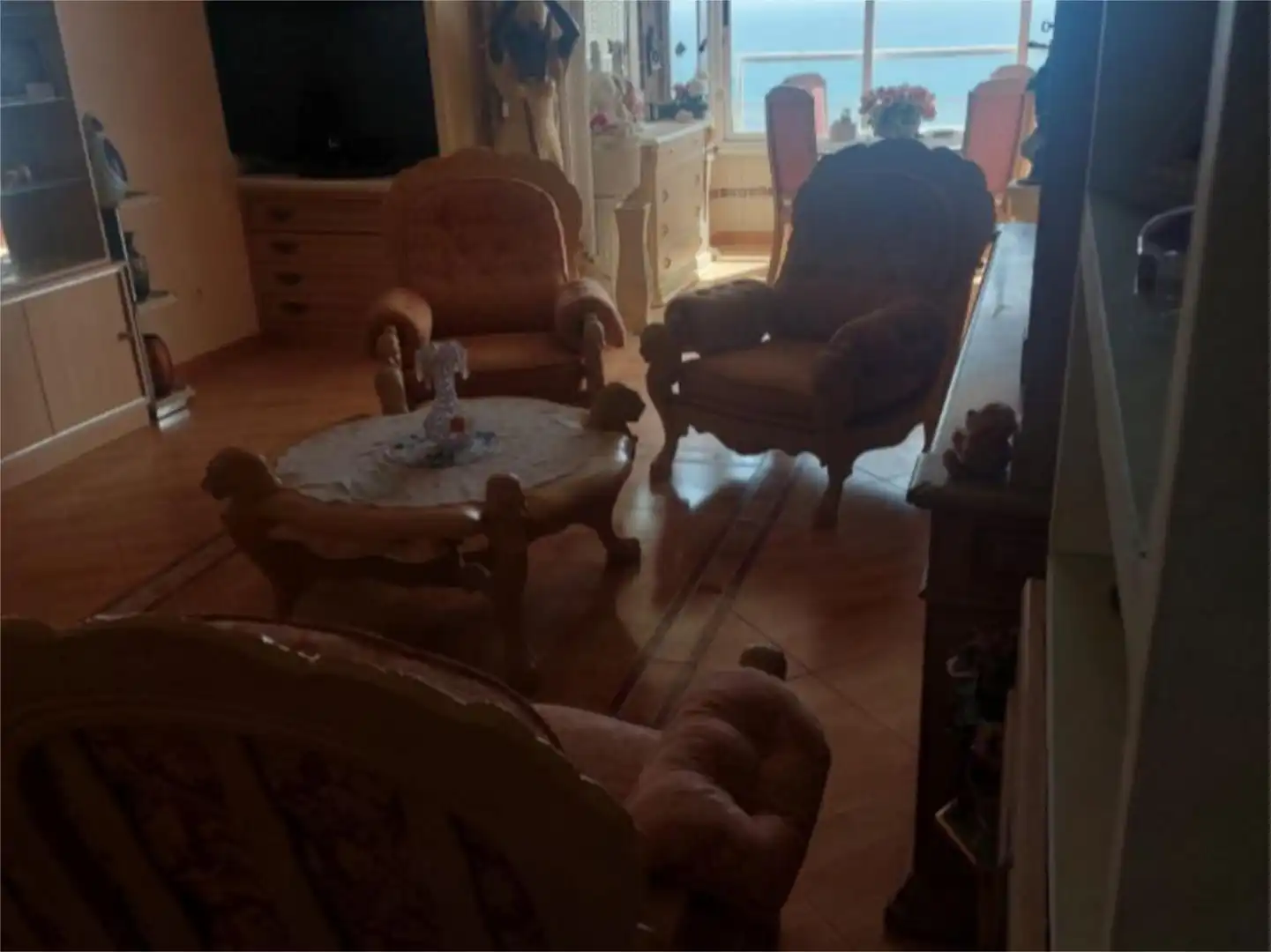 Sala d'estar de Pis de lloguer en Alicante / Alacant amb Jardí privat, Terrassa i Piscina