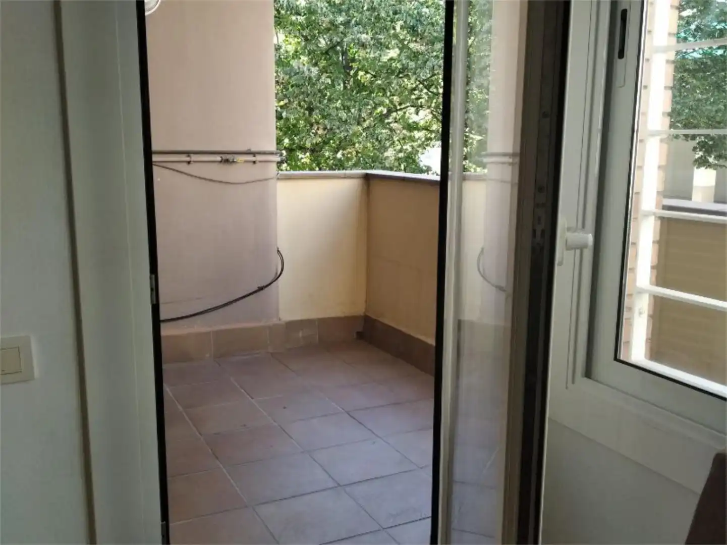 Terrasse von Wohnung zur untervermieten in Terrassa mit Klimaanlage, Heizung und Parkett