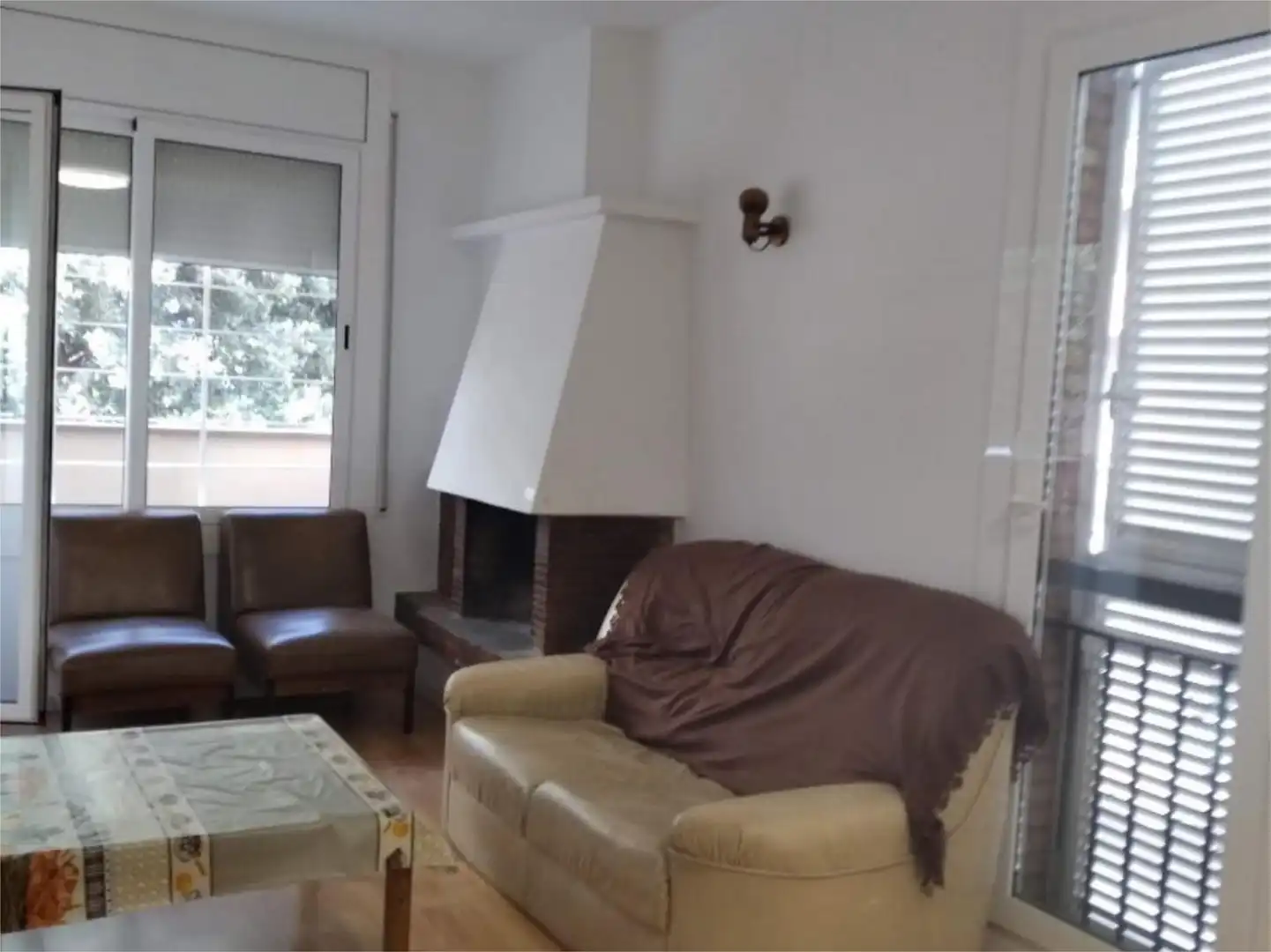 Wohnzimmer von Wohnung zur untervermieten in Terrassa mit Klimaanlage, Heizung und Parkett