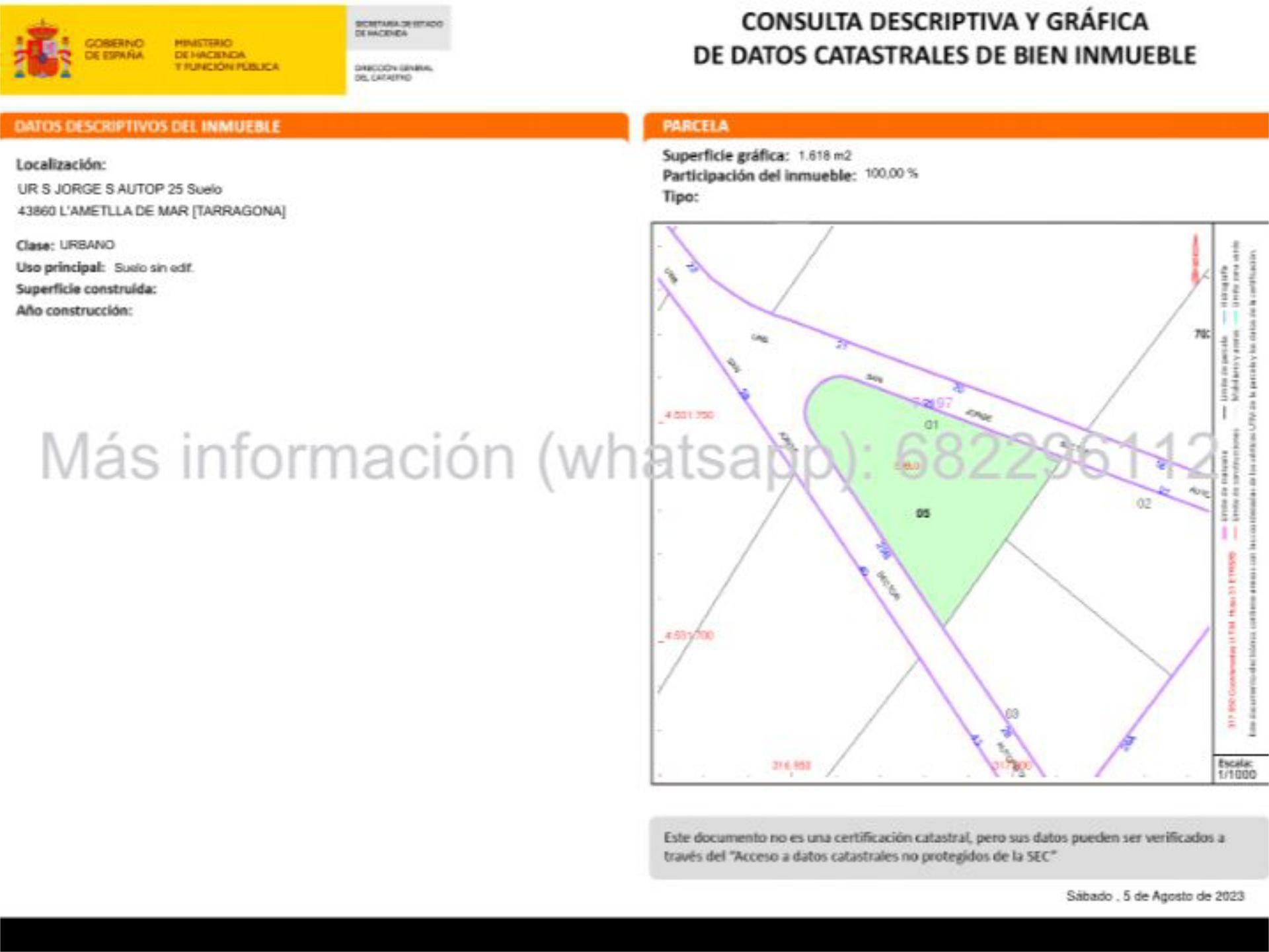 Land for sale in L'Ametlla de Mar 