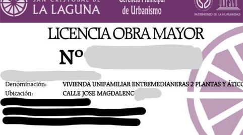 Foto 3 de Urbanitzable en venda a Calle Jose Magdaleno, 14, La Cuesta -Finca España, Santa Cruz de Tenerife