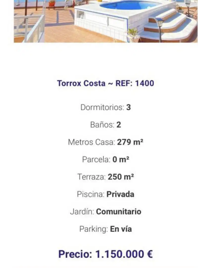 Àtic en venda a Avenida García Peñalver, 15, Centro Internacional Aparcament de Àtic en venda en Torrox amb Aire condicionat, Terrassa i Piscina