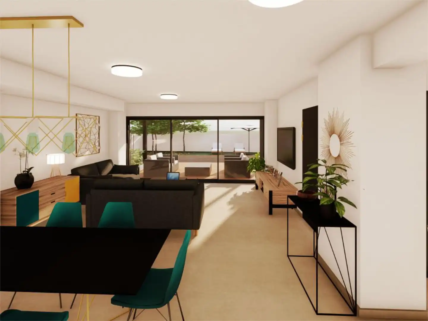 Sala de estar de Casa o chalet en venta en El Campello con Aire acondicionado, Terraza y Piscina