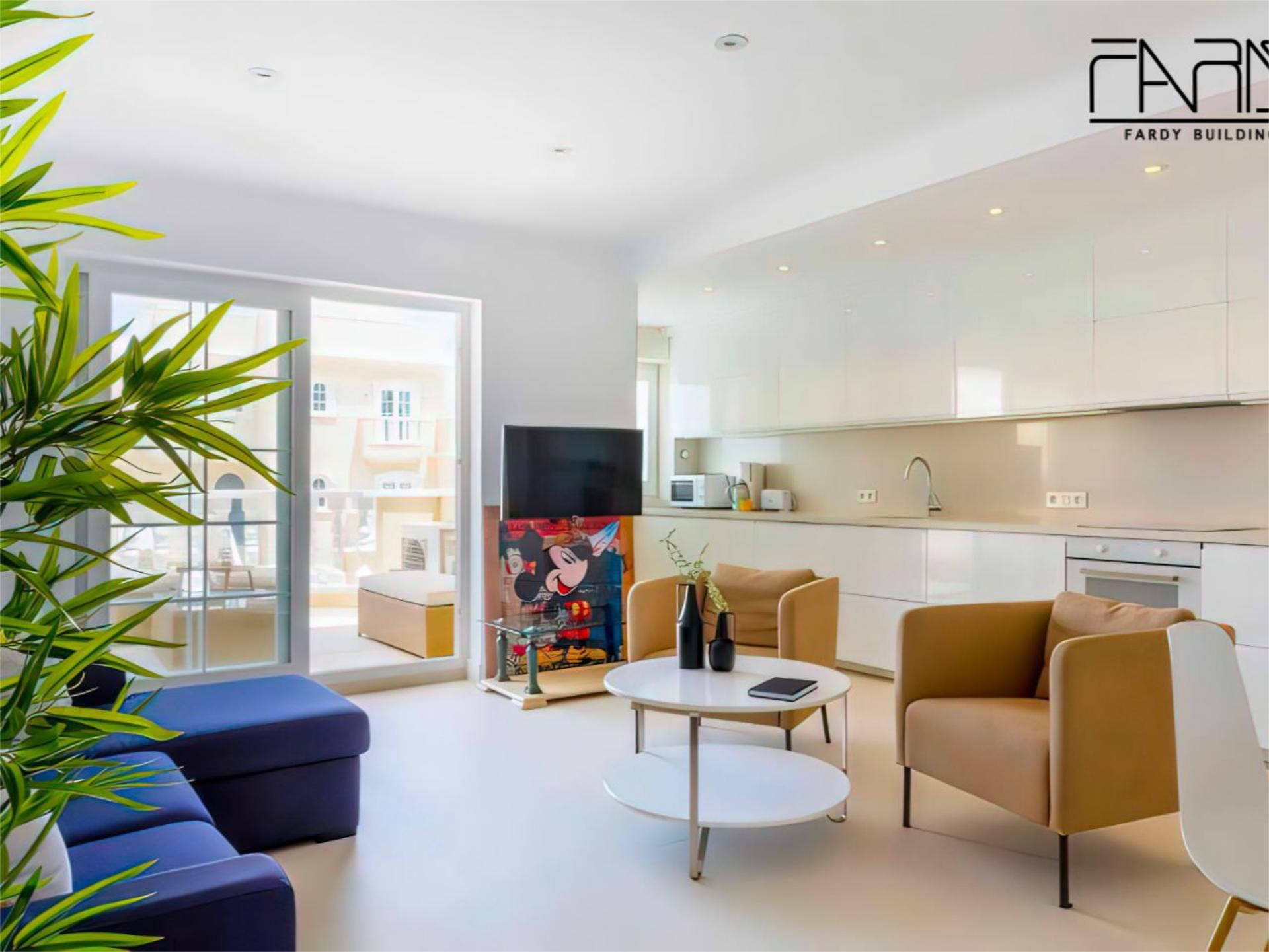 Sala d'estar de Apartament en venda en Guardamar del Segura amb Aire condicionat, Calefacció i Jardí privat