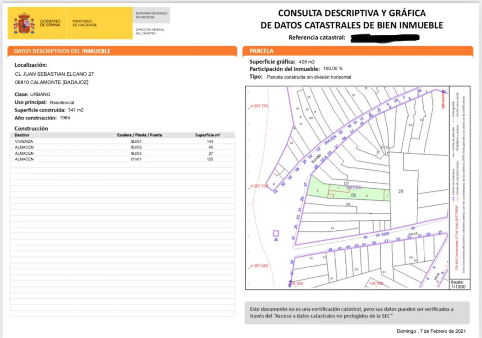 Ground floor for sale in Calle Juan Sebastián Elcano, 29, Calamonte Exterior view of Ground floor for sale in Calamonte